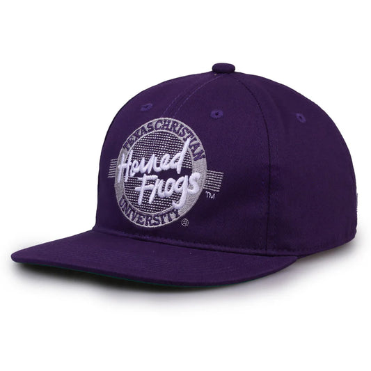 TCU Horned Frogs Retro Circle Snapback Hat