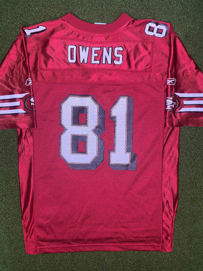 2002-2003 San Francisco 49ers - Terrell Owens #81 - Vintage NFL Jersey (Youth Large)