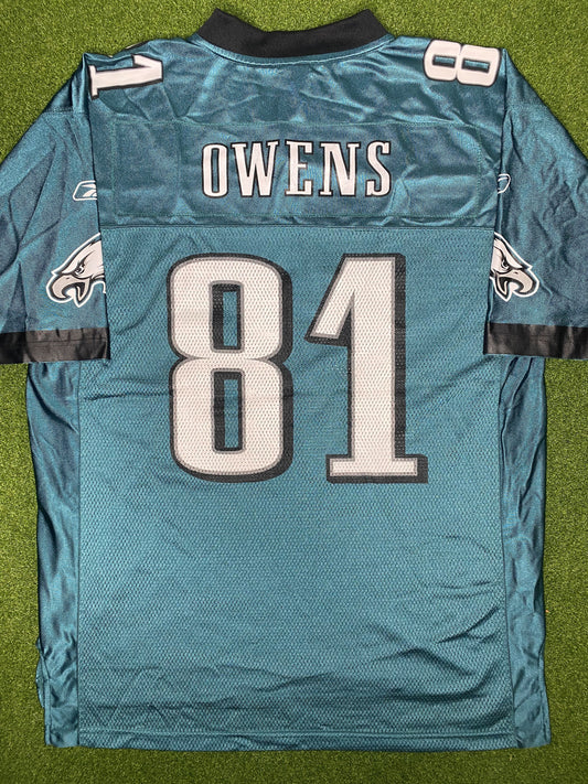 2004 Philadelphia Eagles - Terrell Owens #81 - Vintage NFL Jersey (Large)
