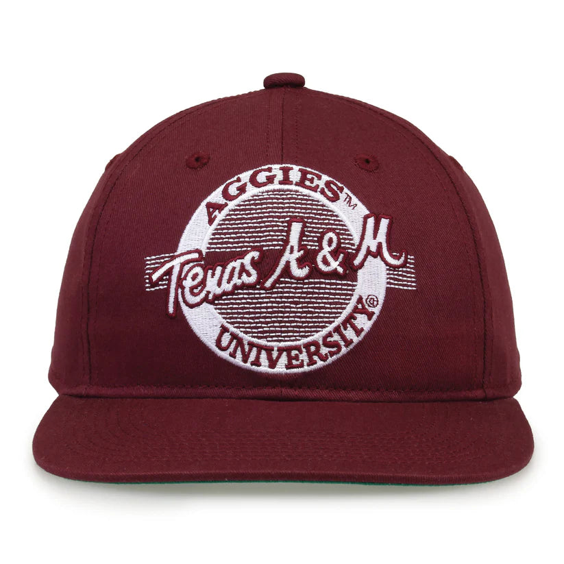 Texas A&M Aggies Retro Circle Snapback Hat