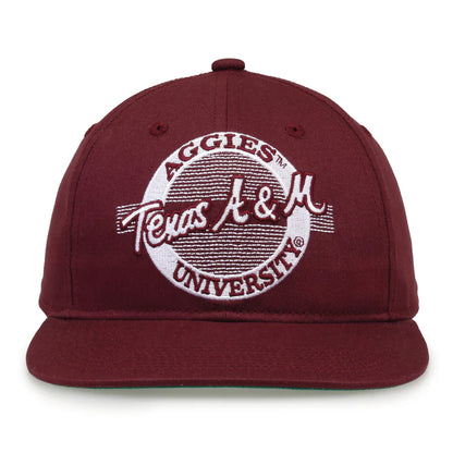 Texas A&M Aggies Retro Circle Snapback Hat