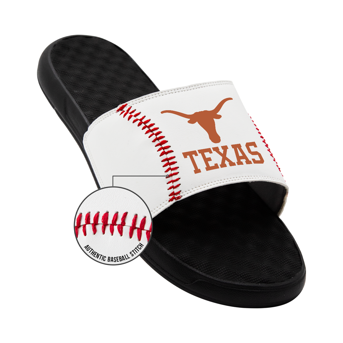 Texas Longhorns Baseball Stitch Slide Sandals