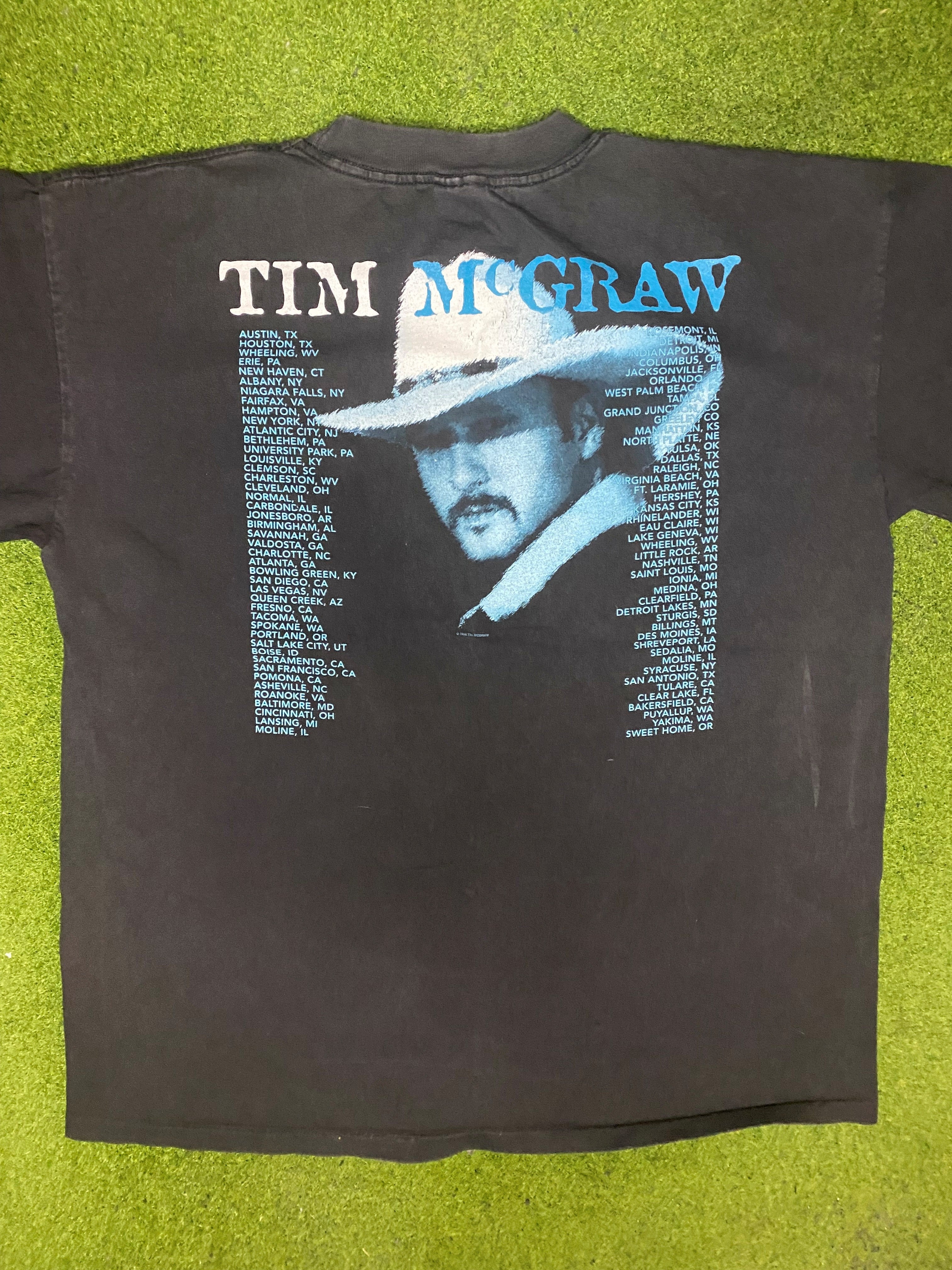 1996 Tim McGraw - Spontaneous Combustion Tour - Vintage Band T