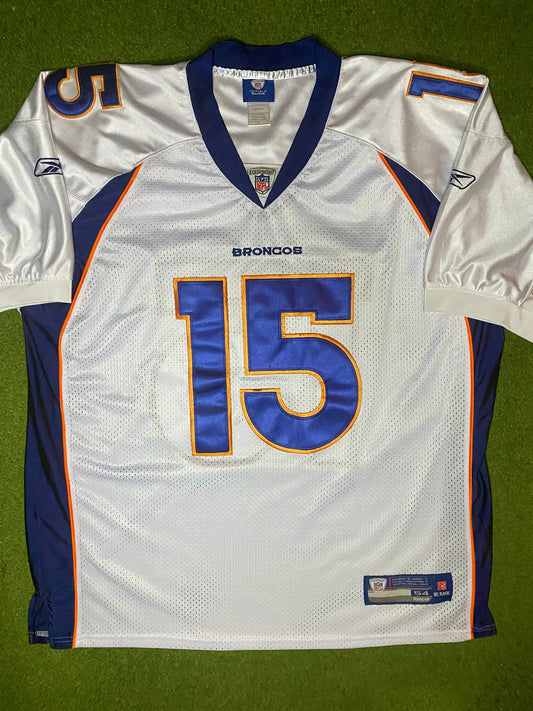 2010-2011 Denver Broncos - Tim Tebow #15 - On Field Stitched - Vintage NFL Jersey (54)