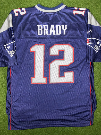 2002-2012 New England Patriots - Tom Brady #12 - Vintage NFL Jersey (XL)