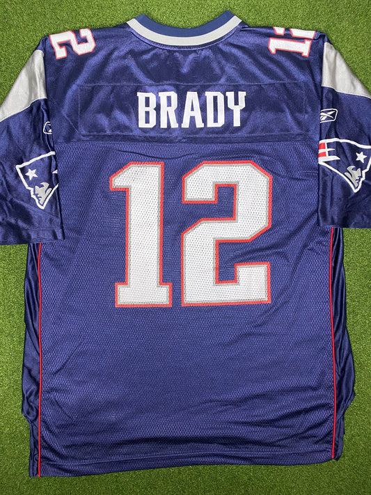 2002-2012 New England Patriots - Tom Brady #12 - Vintage NFL Jersey (XL)