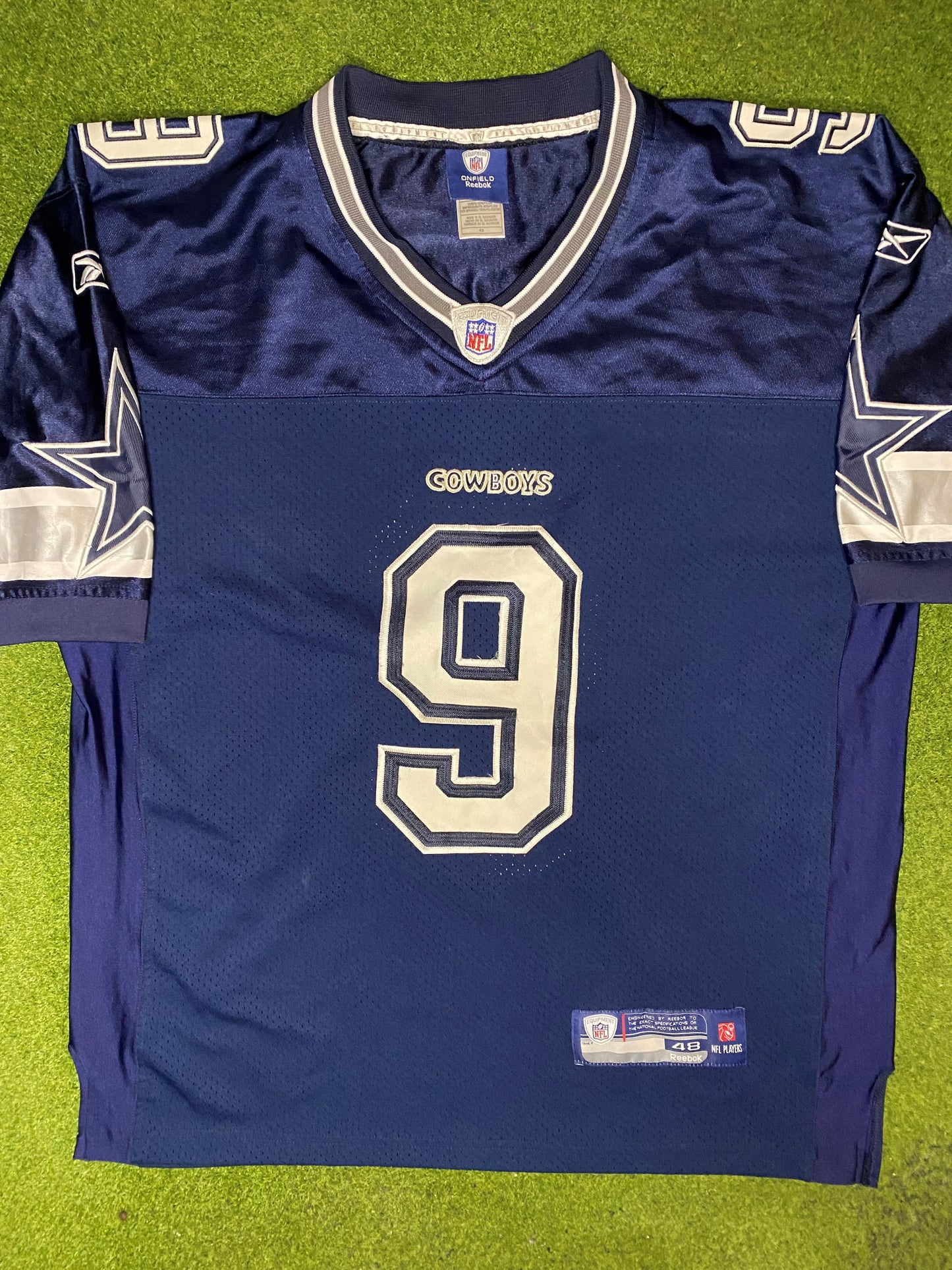 00s Dallas Cowboys - Tony Romo #9 - On Field Stitched - Vintage NFL Jersey (48) - Gametime Vintage