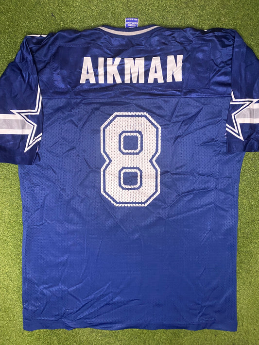 1990-2000 Dallas Cowboys - Troy Aikman #8 - Vintage NFL Jersey (44) - Gametime Vintage