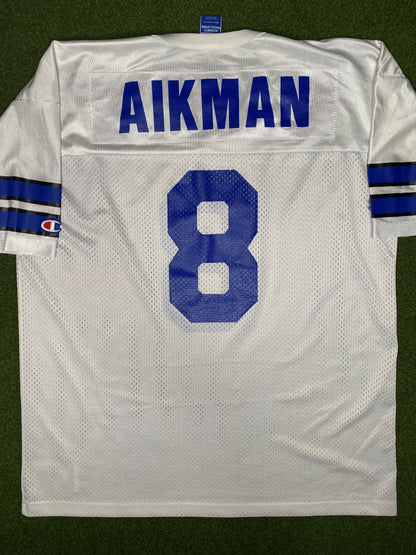 1989-2000 Dallas Cowboys - Troy Aikman #8 - Vintage NFL Jersey (48)