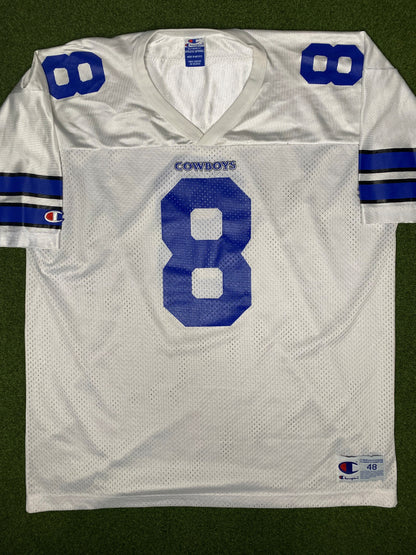 1989-2000 Dallas Cowboys - Troy Aikman #8 - Vintage NFL Jersey (48)