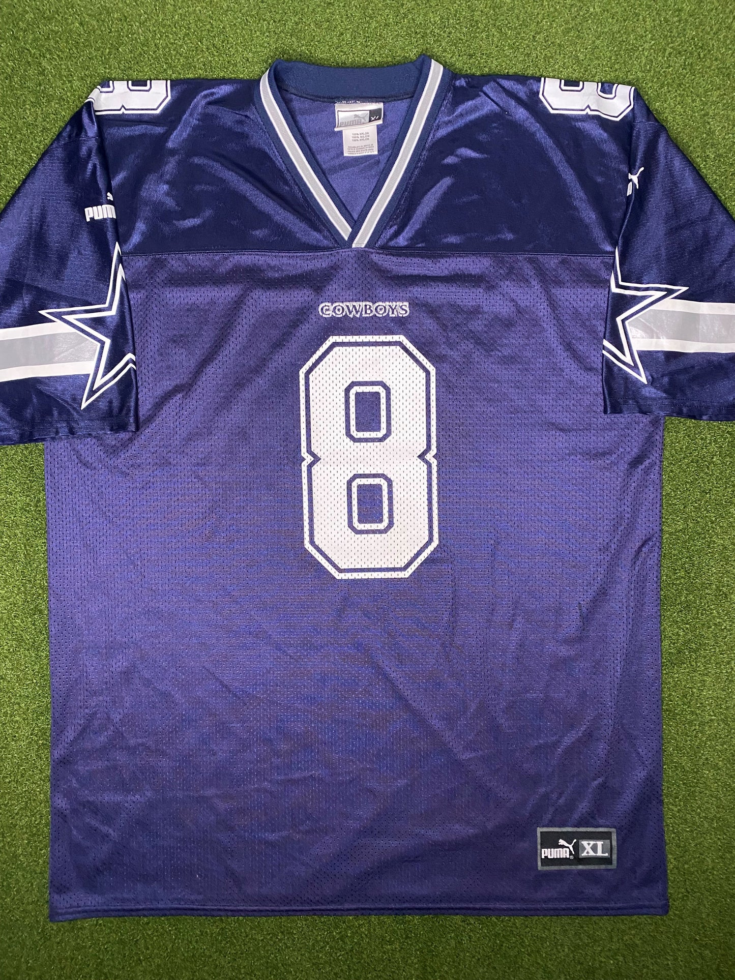 1989-2000 Dallas Cowboys - Troy Aikman #8 - Vintage NFL Jersey (XL)