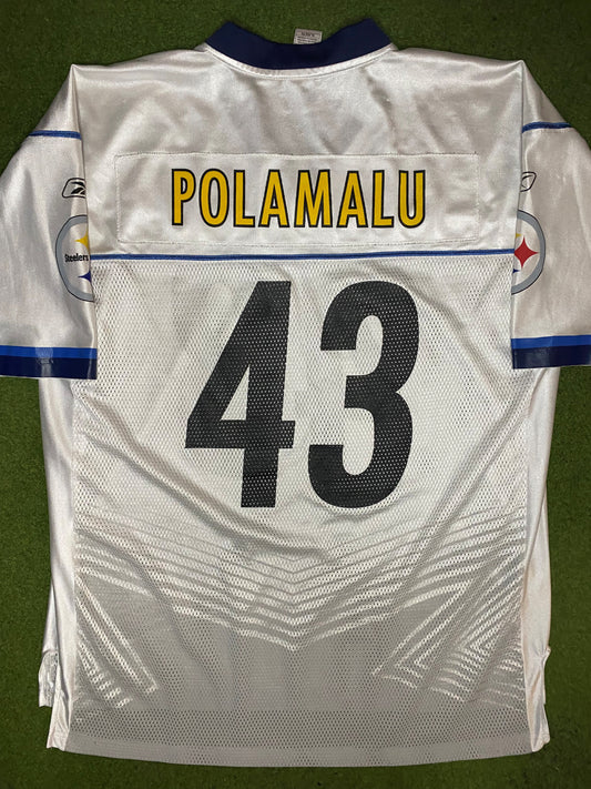 2011 Pittsburgh Steelers - Troy Polamalu #43 - Super Bowl XLV - Reebok - Vintage NFL Jersey (XL) - Gametime Vintage