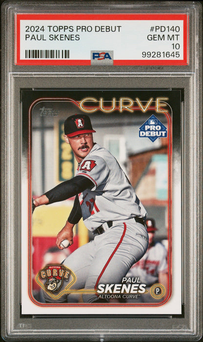 Graded 2024 Topps Pro Debut Paul Skenes #PD140 Rookie RC Baseball Card PSA 10 Gem Mint