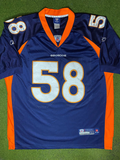 2011-2012 Denver Broncos - Von Miller #58 - On Field Stitched - Vintage NFL Jersey (54) - Gametime Vintage