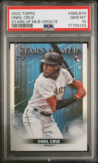 Graded 2022 Topps Oneil Cruz #SMLB79 Stars of MLB Update Rookie RC Baseball Card PSA 10 Gem Mint