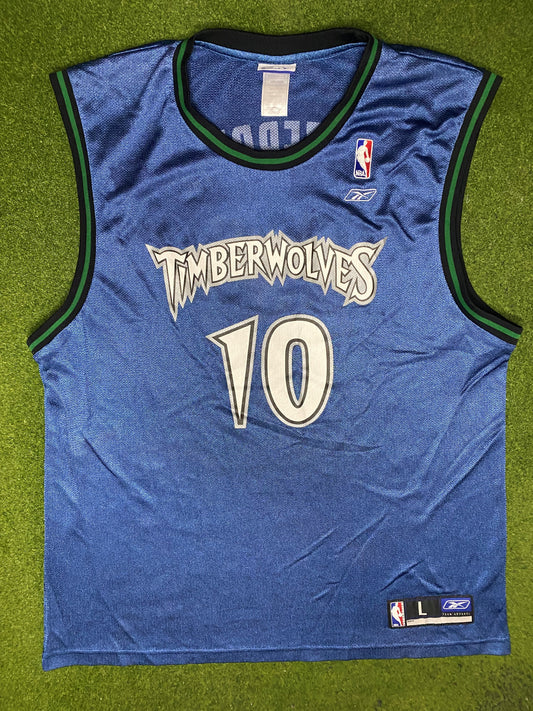 2004 Minnesota Timberwolves - Wally Szczerbiak #10 - Vintage NBA Jersey (Large) - Gametime Vintage