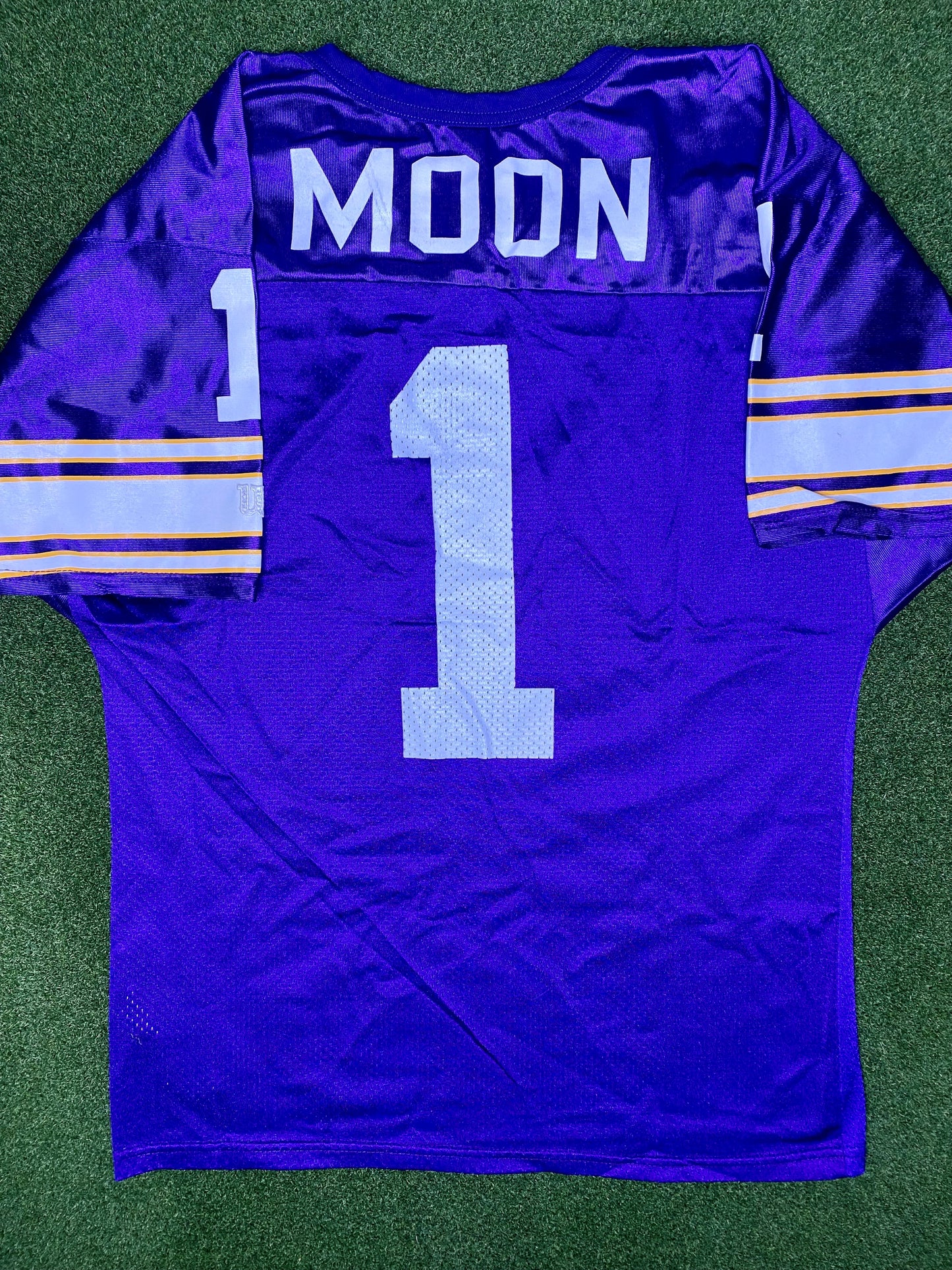 1994-1996 Minnesota Vikings - Warren Moon #1 - Vintage NFL Jersey (Large)