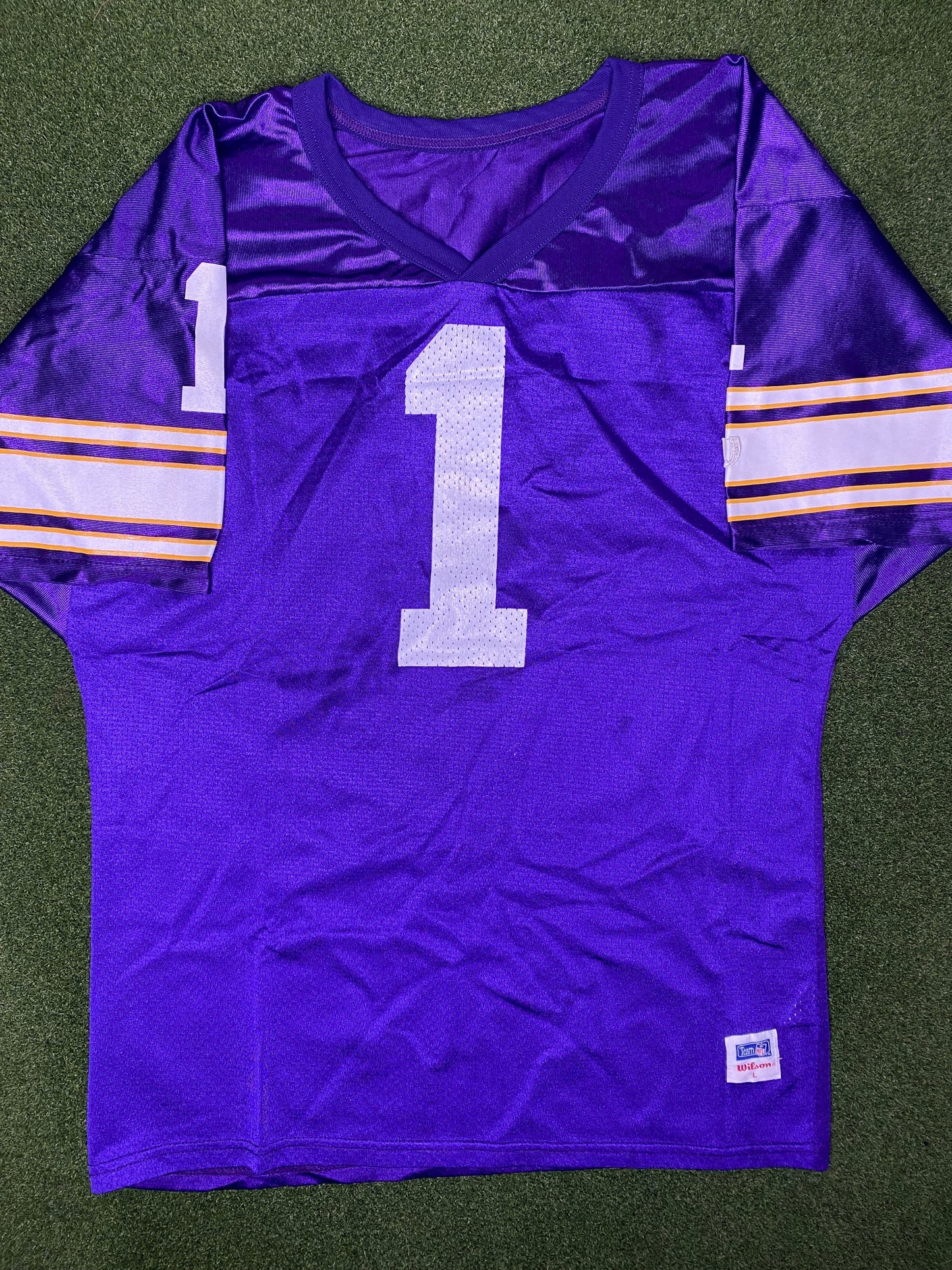 1994-1996 Minnesota Vikings - Warren Moon #1 - Vintage NFL Jersey (Large)