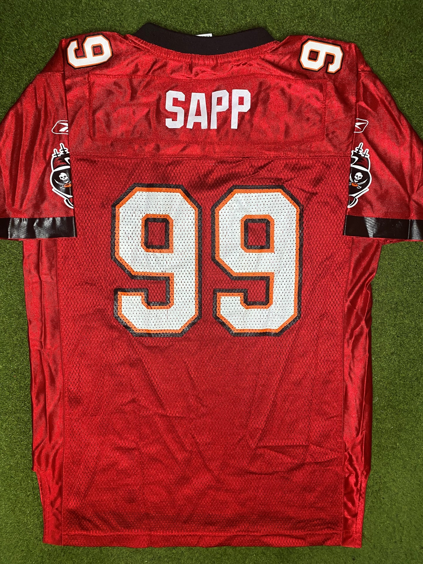 2002-2003 Tampa Bay Buccaneers - Warren Sapp #99 - Vintage NFL Jersey (Youth XL) - Gametime Vintage