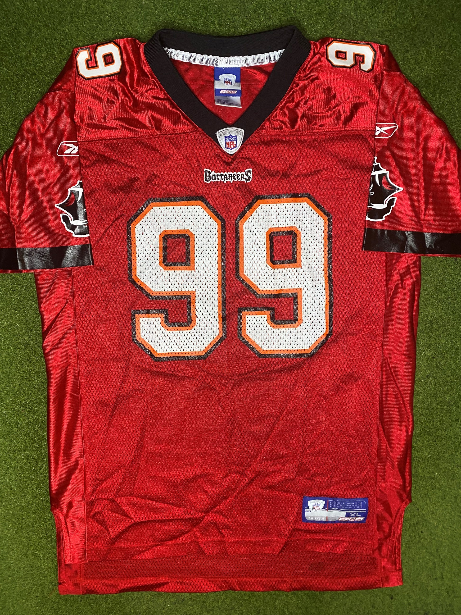 2002-2003 Tampa Bay Buccaneers - Warren Sapp #99 - Vintage NFL Jersey (Youth XL) - Gametime Vintage