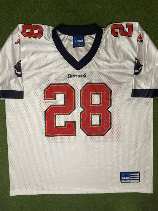 1997-2001 Tampa Bay Buccaneers - Warrick Dunn #28 - Vintage NFL Jersey (Large) - Gametime Vintage