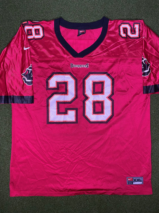 1997-2001 Tampa Bay Buccaneers - Warrick Dunn #28 - Vintage NFL Jersey (2XL)