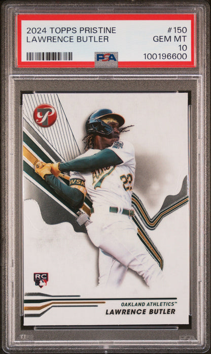 Graded 2024 Topps Pristine Lawrence Butler #150 Rookie RC Baseball Card PSA 10 Gem Mint
