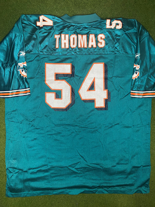 00s Miami Dolphins - Zach Thomas #54 - Reebok - Vintage NFL Jersey (2XL) - Gametime Vintage