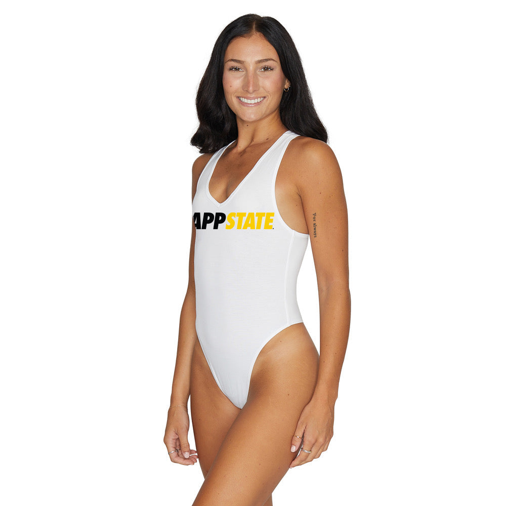 App State White Bodysuit