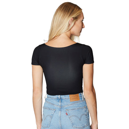 Temple Owls Black Babydoll Tee