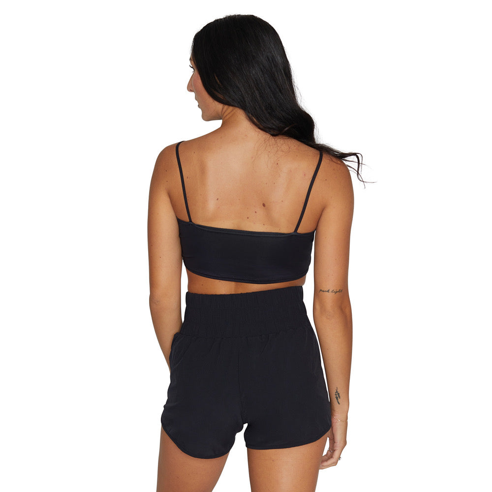 Maryland Terps Lips Black Spaghetti Tank