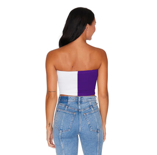 Northwestern Wildcats Two Tone Tube Top
