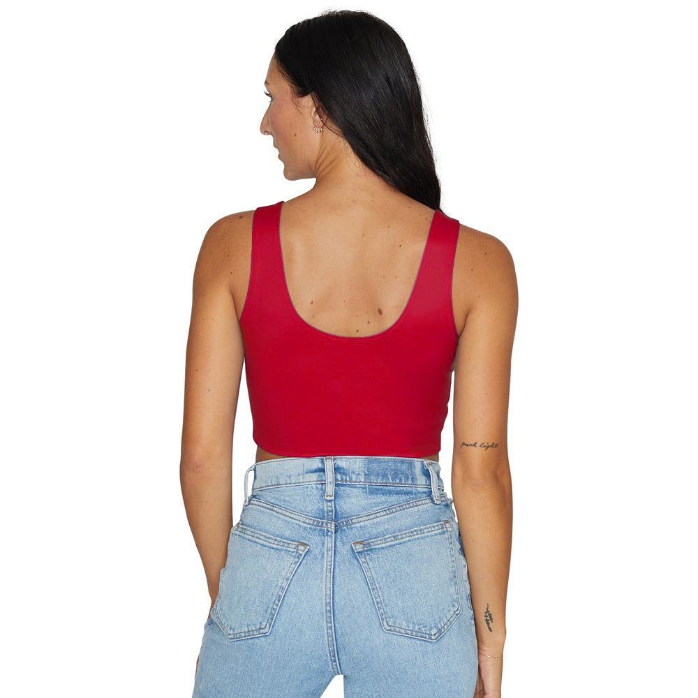Rutgers Red Crop Tank Top