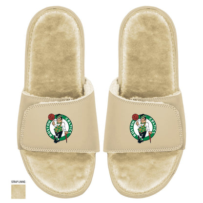 Boston Celtics Primary Fur Slides