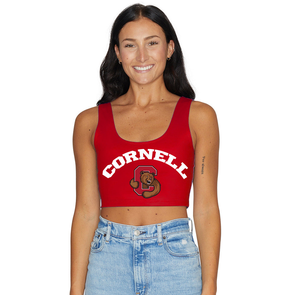 Cornell Red Crop Tank Top