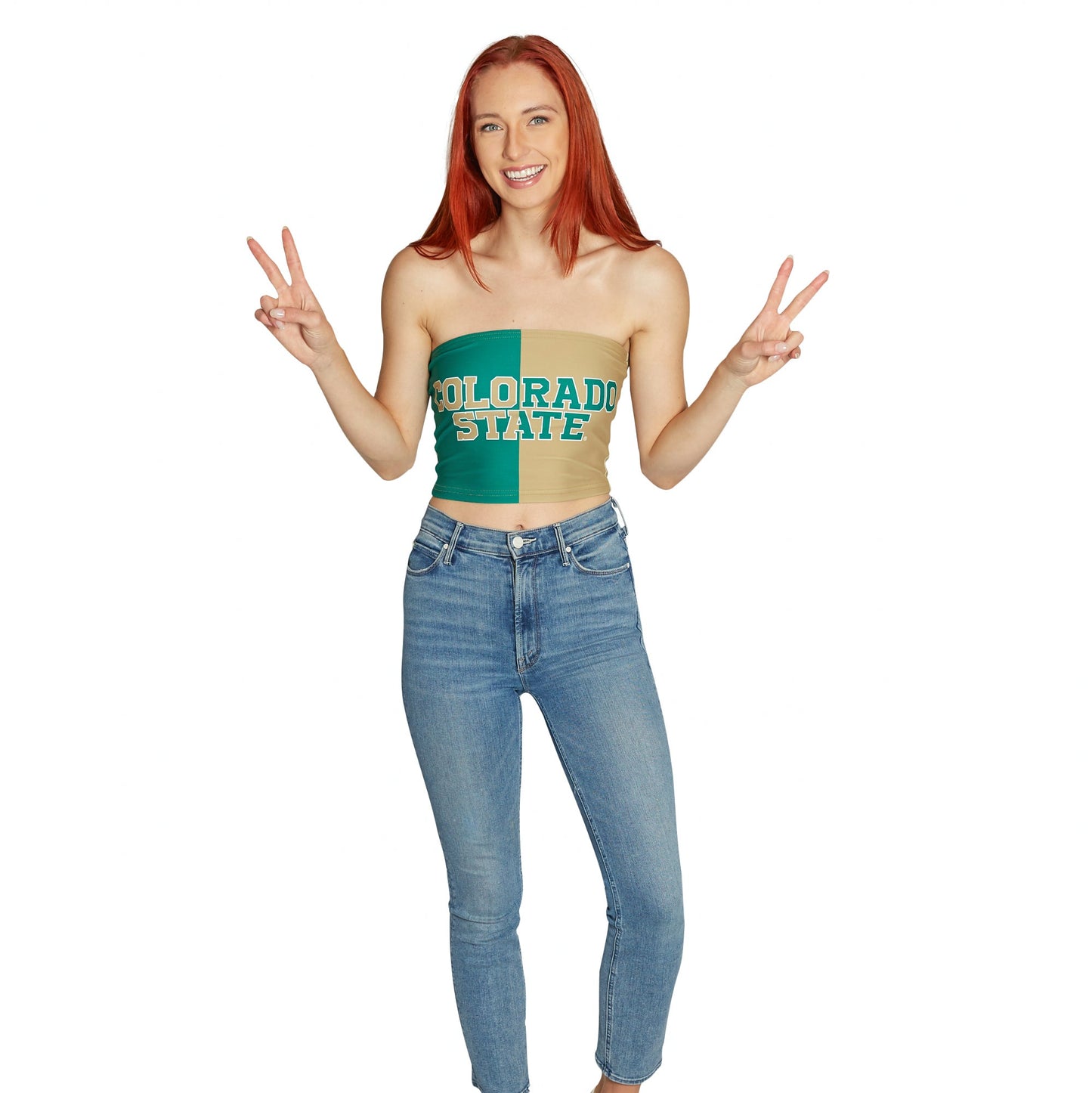 Colorado State Two Tone Tube Top