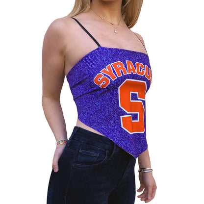 Syracuse Denim Bandana Top
