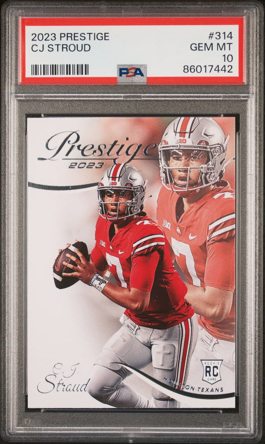 Graded 2023 Panini Prestige CJ Stroud #314 Rookie RC Football Card PSA 10 Gem Mint
