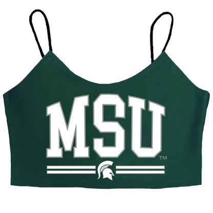 Michigan State Green Spaghetti Tank