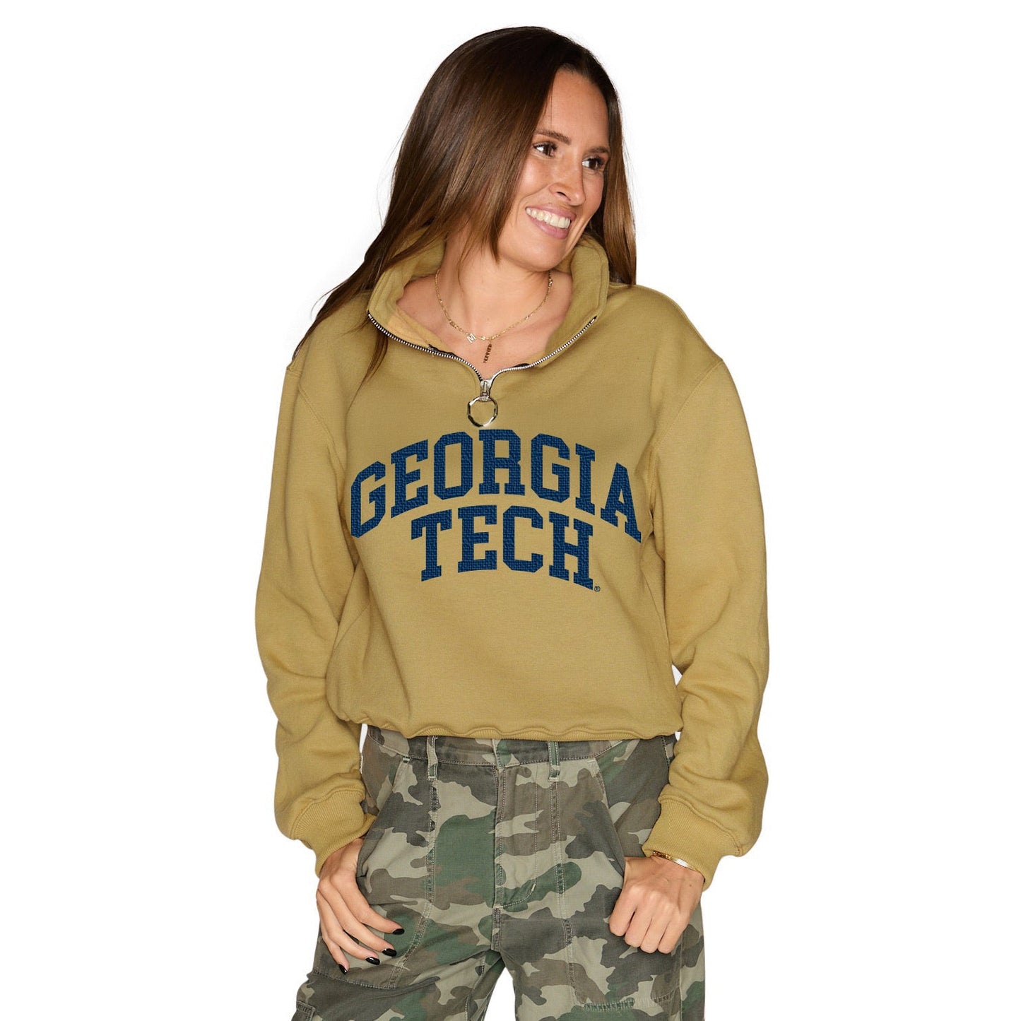 Georgia Tech Gold Quarter Zip Sweatshirt