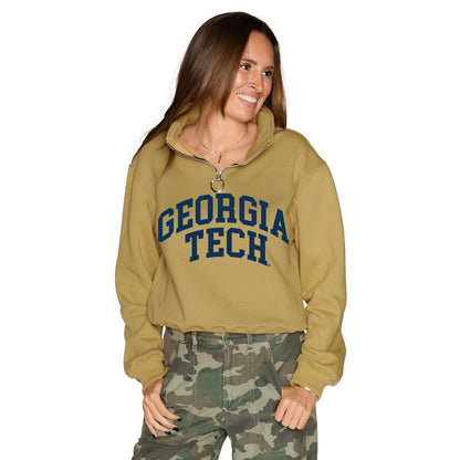 Georgia Tech Gold Quarter Zip Sweatshirt
