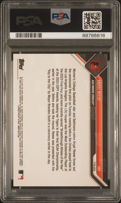 Graded 2023 Topps Now Angel Reese #589 Rookie RC Basketball Card PSA 10 Gem Mint