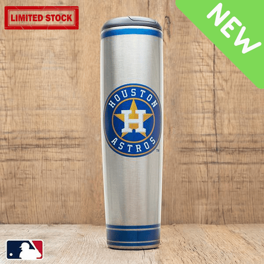 Houston Astros Metal Dugout Mug | Stainless Steel Baseball Bat Mug