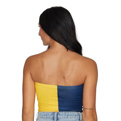 West Virginia Mountaineers Two Tone Tube Top