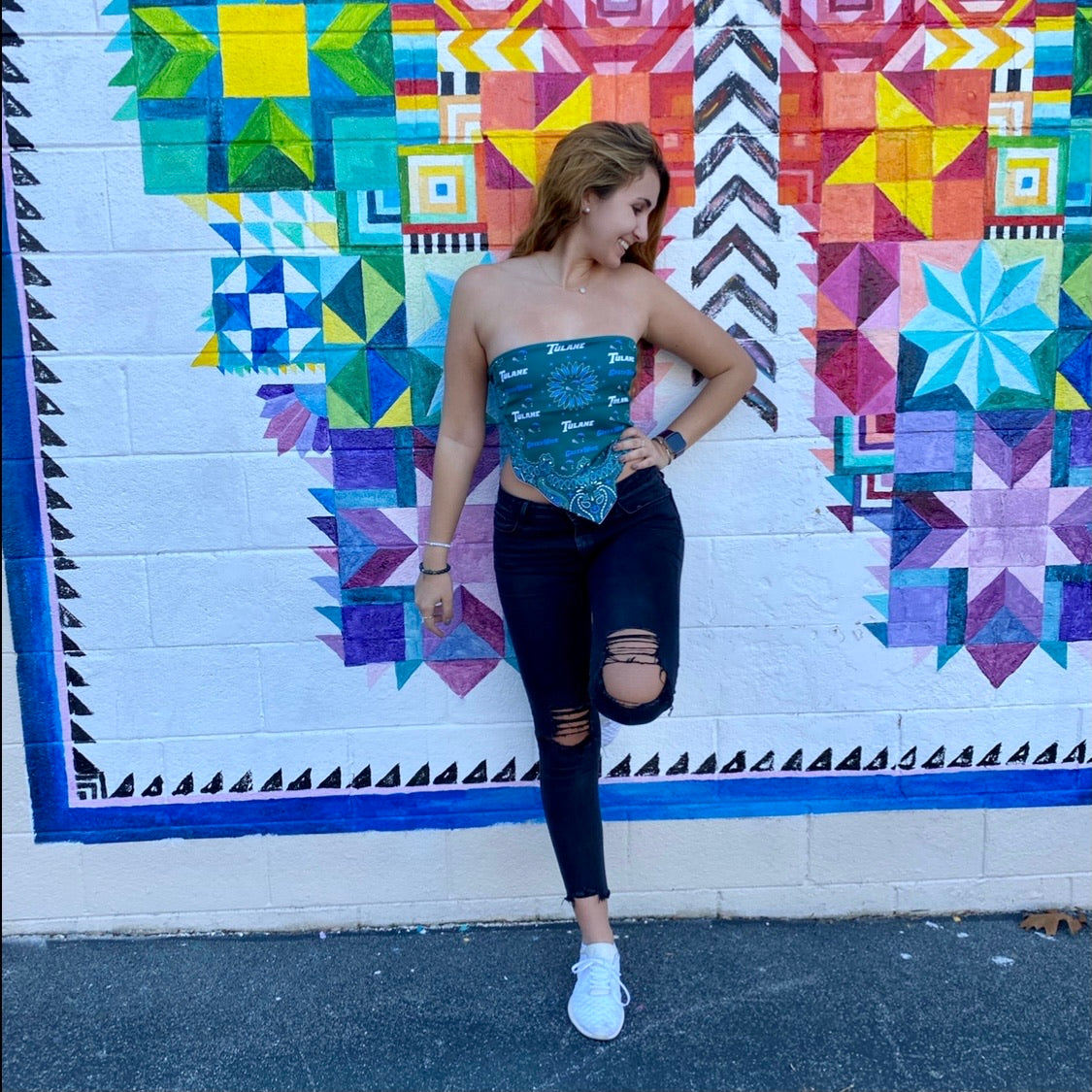 Tulane Bandana Top