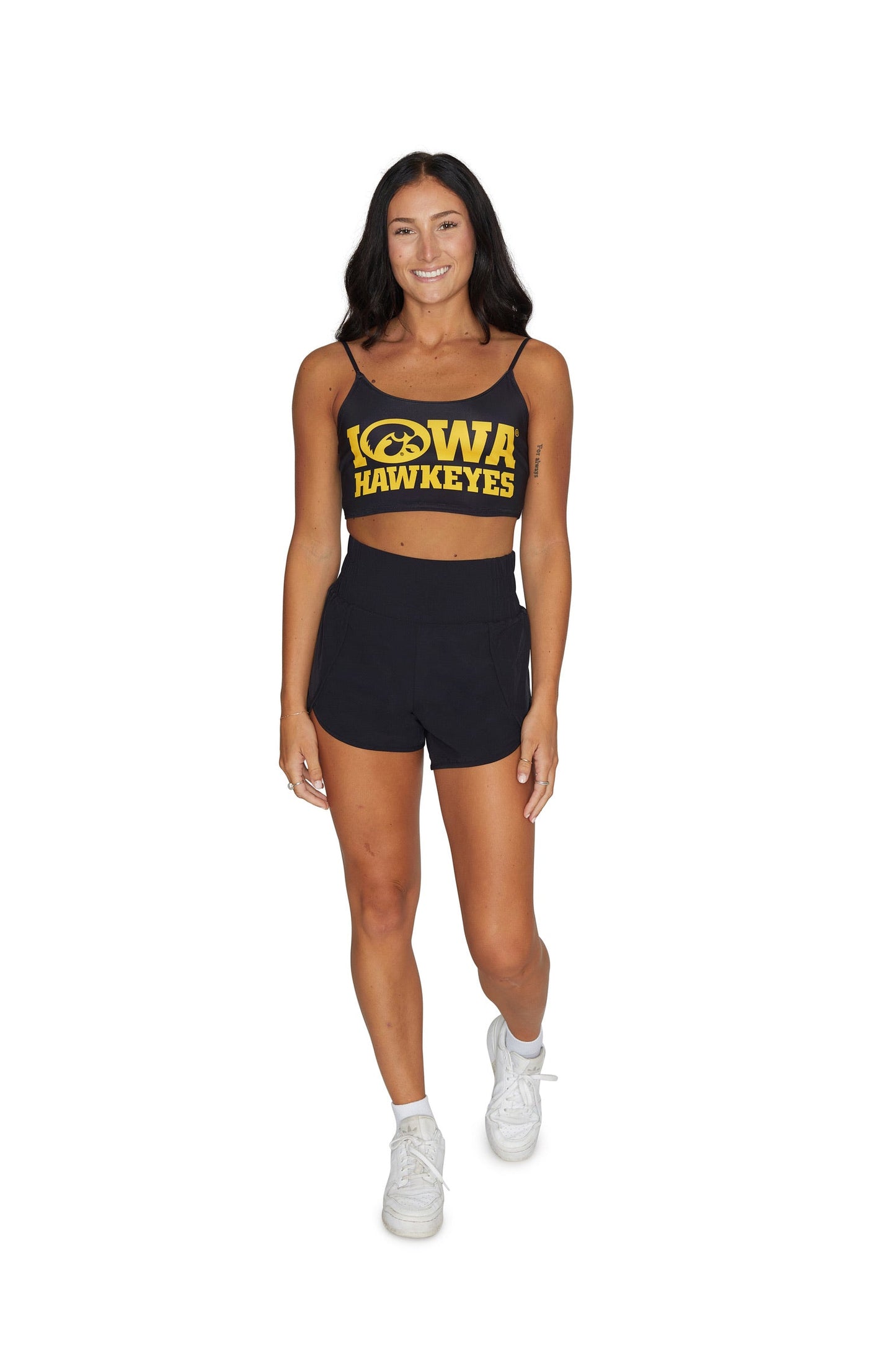 Iowa Hawkeyes Black Spaghetti Tank