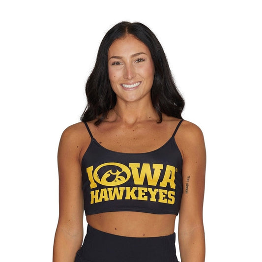 Iowa Hawkeyes Black Spaghetti Tank