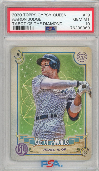 Graded 2020 Topps Gypsy Queen Aaron Judge #19 Tarot Of The Diamond Baseball Card PSA 10 Gem Mint