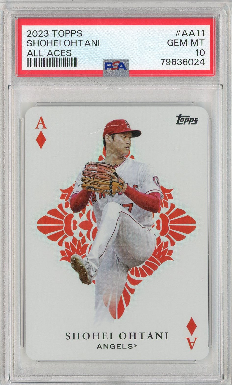Graded 2023 Topps Shohei Ohtani #AA11 All Aces Baseball Card PSA 10 Gem Mint