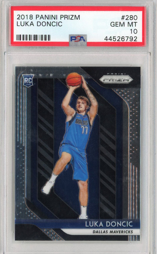 Graded 2018 Panini Prizm Luka Doncic #280 Rookie RC Basketball Card PSA 10 Gem Mint